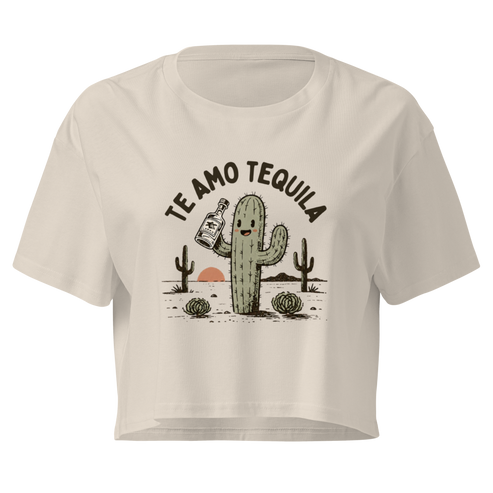 Te Amo Tequila Relaxed Crop Top