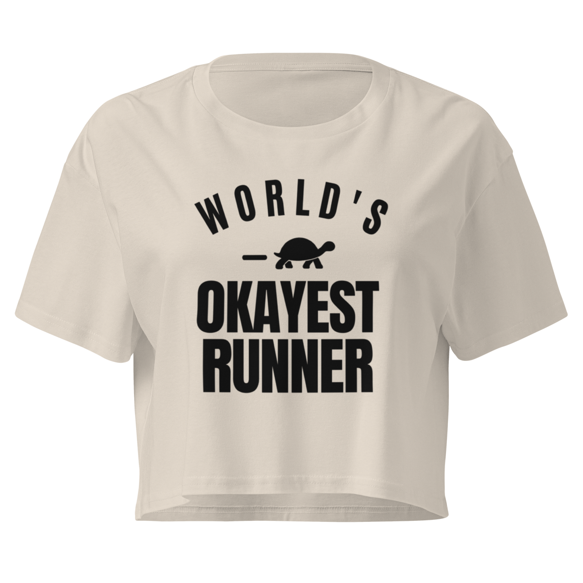 World's Okayest Runner Relaxed Crop Top