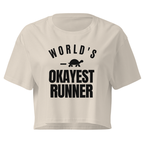 World's Okayest Runner Relaxed Crop Top
