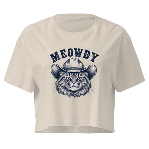 Meowdy Relaxed Crop Top