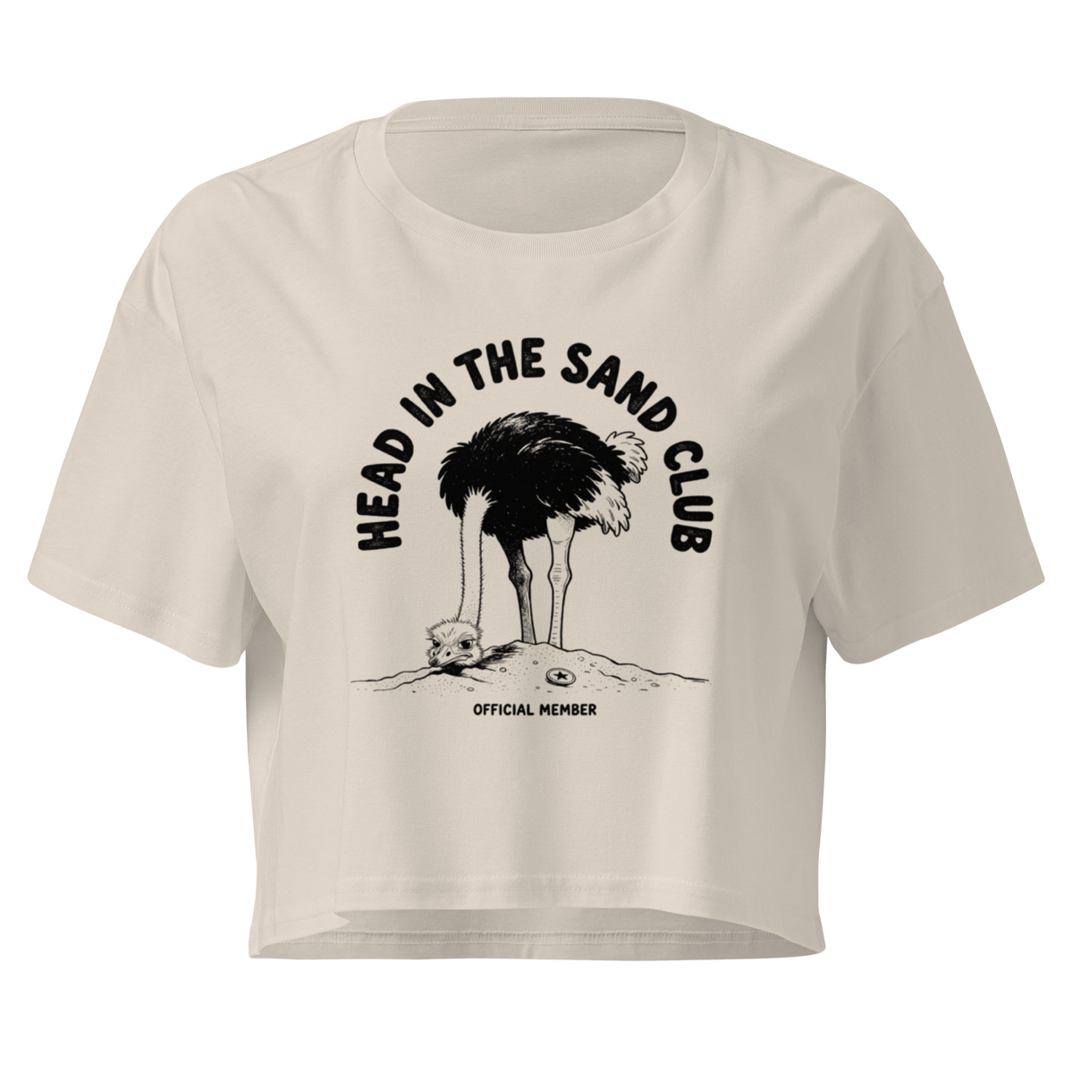 Head in the Sand Club Relaxed Crop Top
