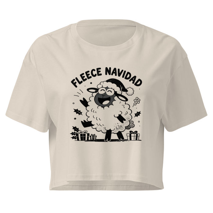 Fleece Navidad Relaxed Crop Top