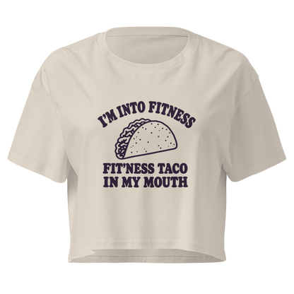 Fit’ness Taco in My Mouth Relaxed Crop Top