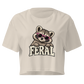 Feral Raccoon Relaxed Crop Top