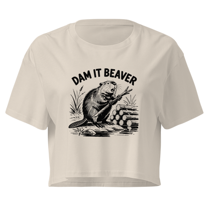 Dam It Beaver Relaxed Crop Top
