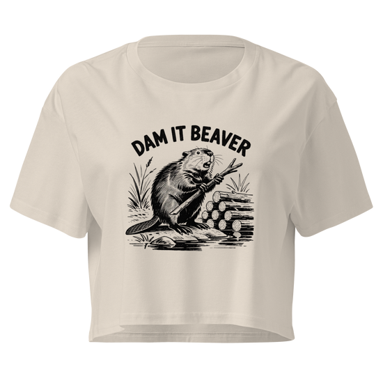 Dam It Beaver Relaxed Crop Top