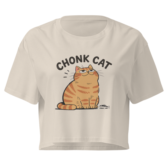 Chonk Cat Relaxed Crop Top