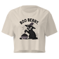 Boo Berry Crop Top in Bone, front