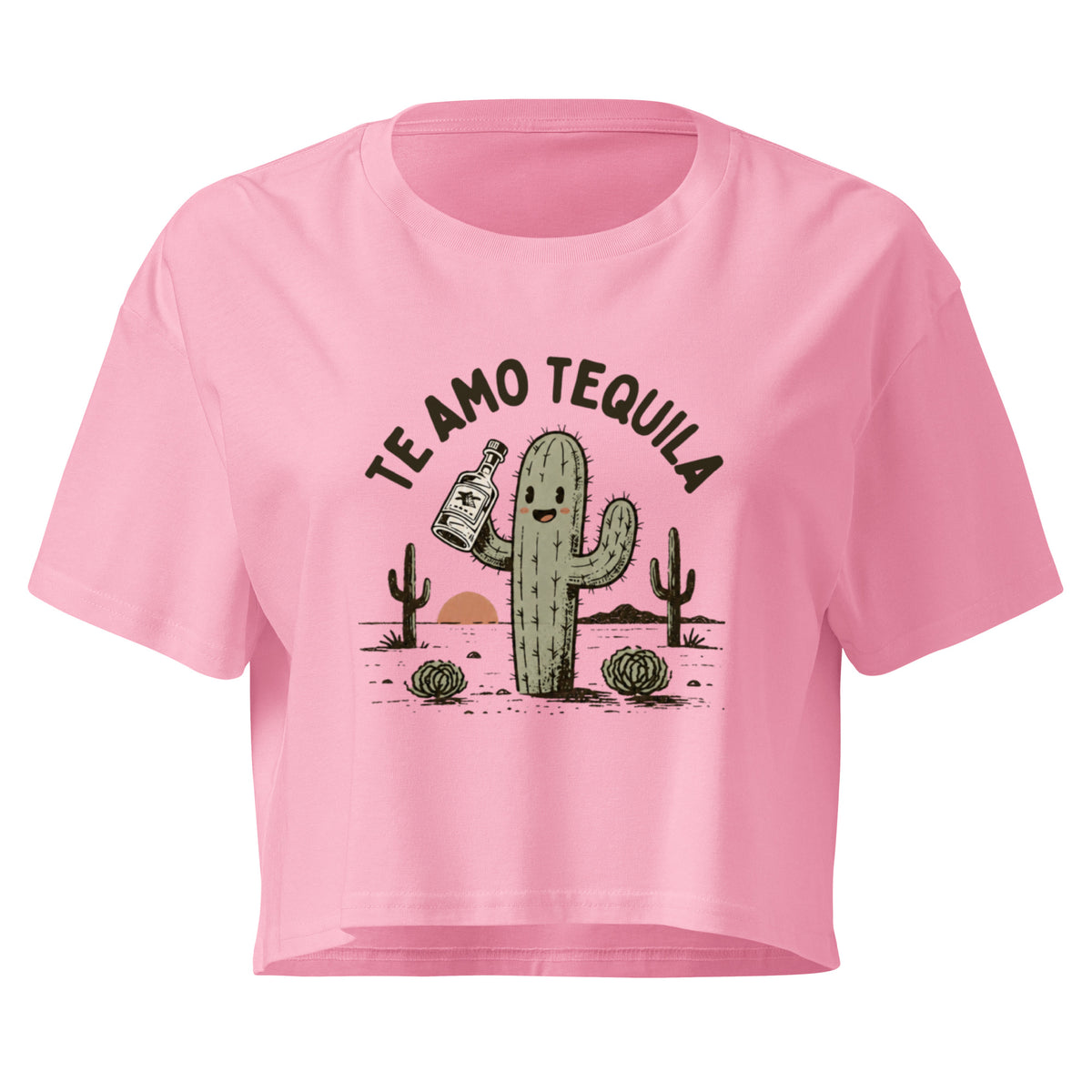 Te Amo Tequila Relaxed Crop Top