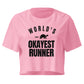 World's Okayest Runner Relaxed Crop Top