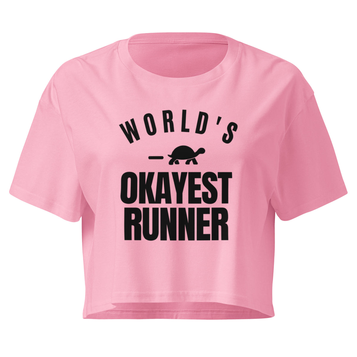 World's Okayest Runner Relaxed Crop Top
