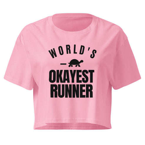 World's Okayest Runner Relaxed Crop Top