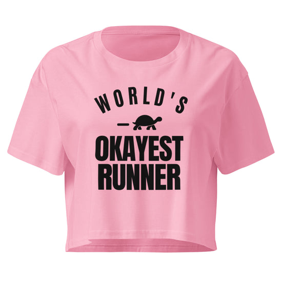 World's Okayest Runner Relaxed Crop Top
