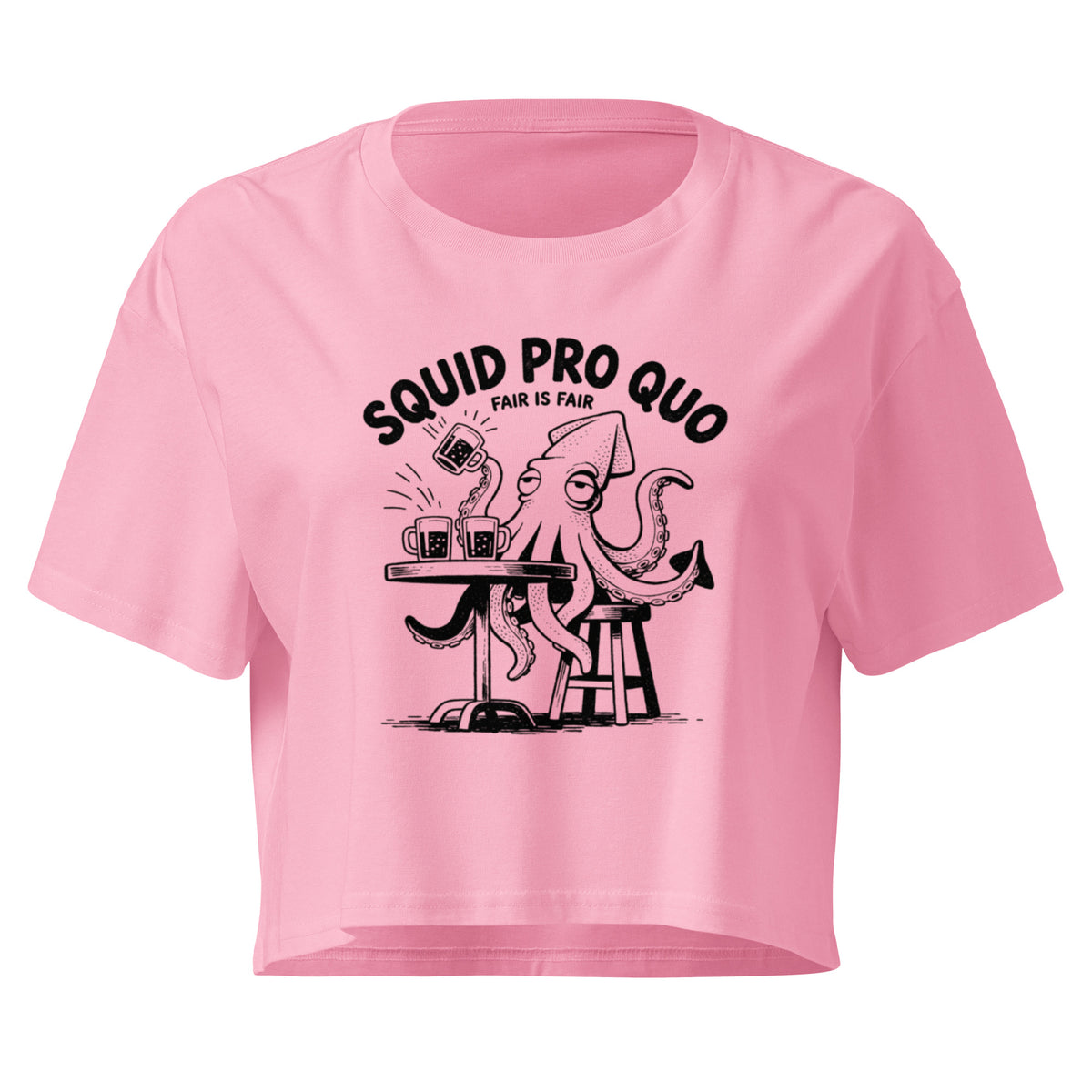 Squid Pro Quo Relaxed Crop Top