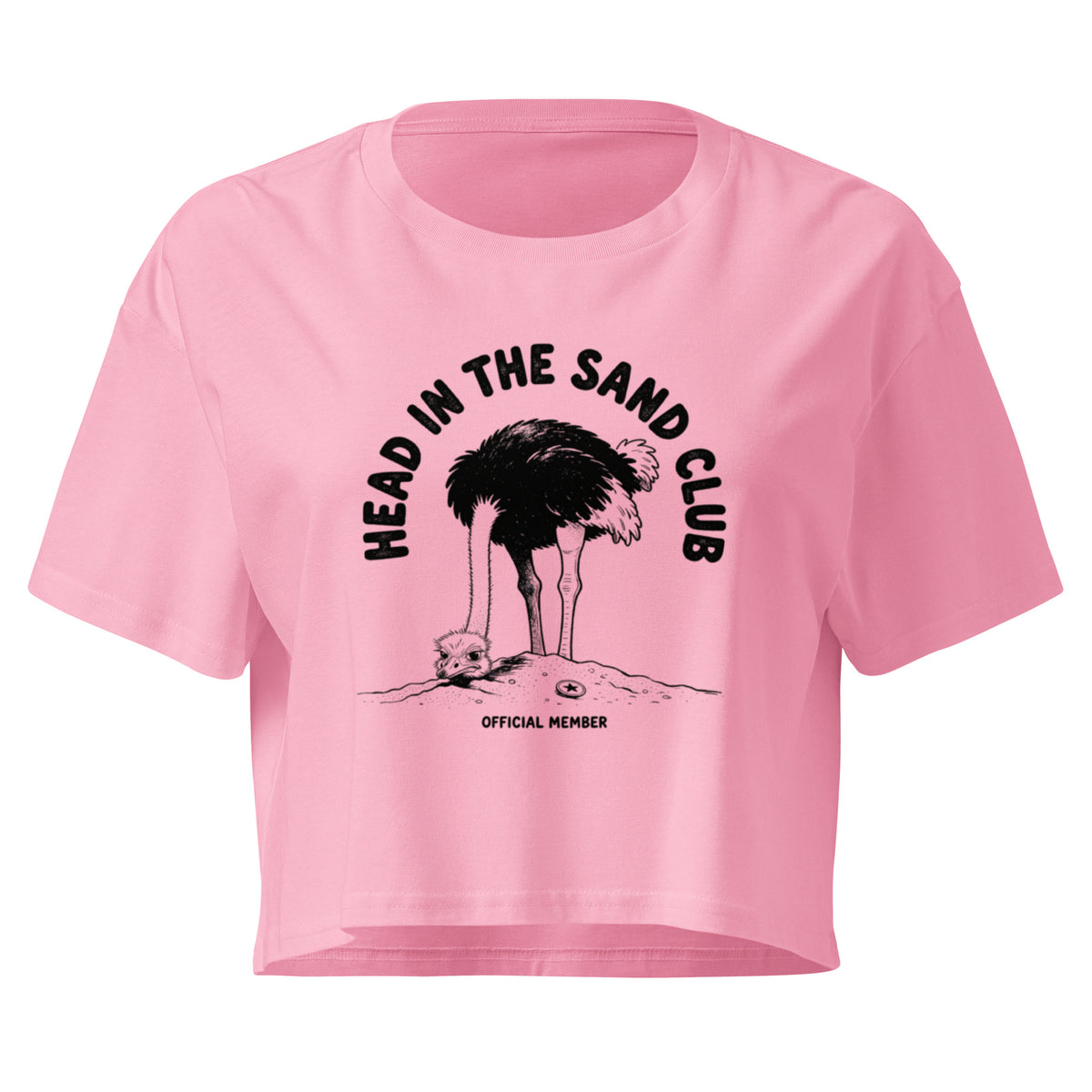 Head in the Sand Club Relaxed Crop Top
