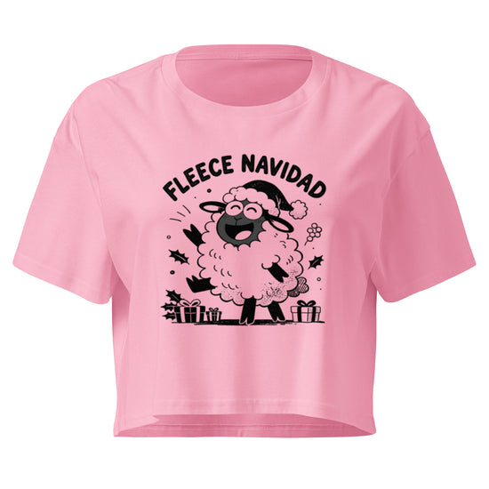 Fleece Navidad Relaxed Crop Top