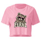 Feral Raccoon Relaxed Crop Top
