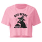 Boo Berry Crop Top in Bubblegum, front