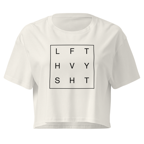 LFT HVY SHT Relaxed Crop Top - Ecru