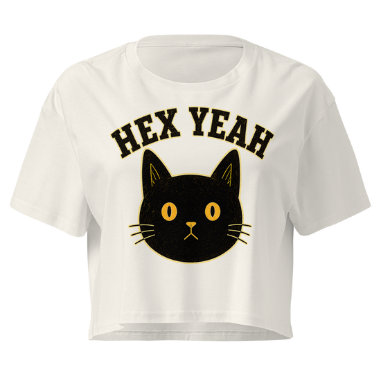 Hex Yeah Relaxed Crop Top - Ecru