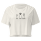 Rock Paper Scissors Relaxed Crop Top - Ecru