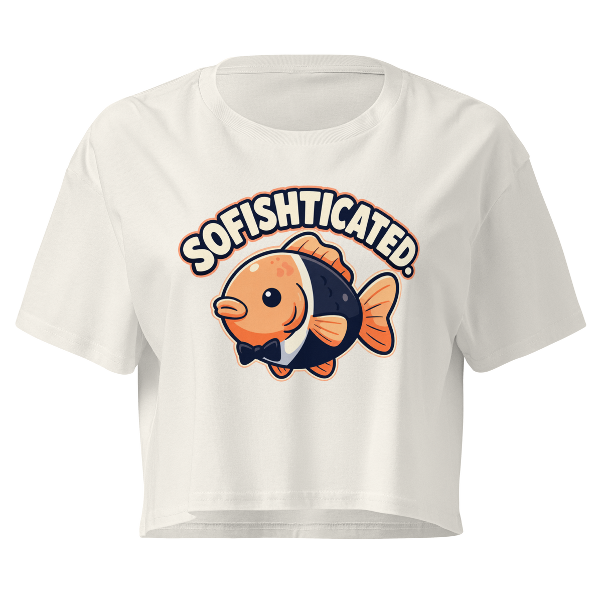 Sofishticated Relaxed Crop Top - Ecru