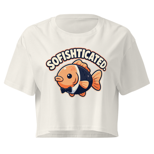 Sofishticated Relaxed Crop Top - Ecru