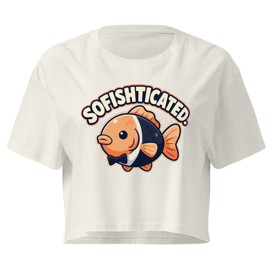 Sofishticated Relaxed Crop Top - Ecru