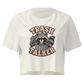 Trash Talker Relaxed Crop Top - Ecru