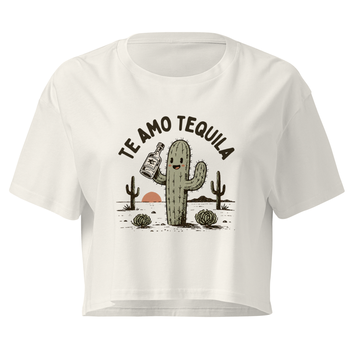 Te Amo Tequila Relaxed Crop Top