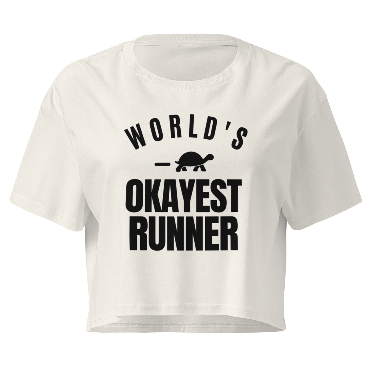 World's Okayest Runner Relaxed Crop Top