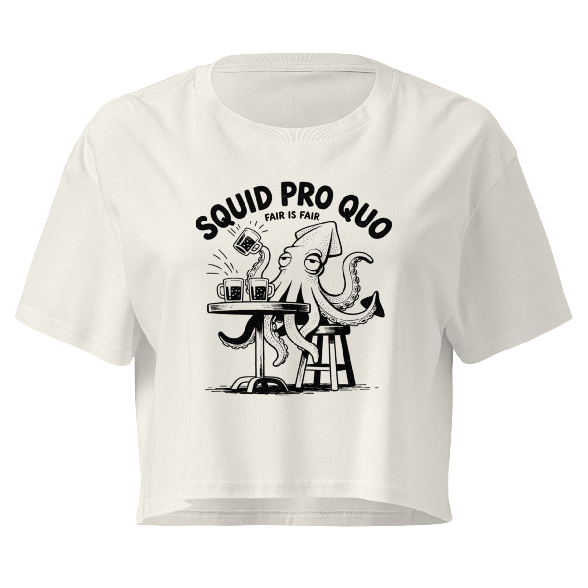 Squid Pro Quo Relaxed Crop Top