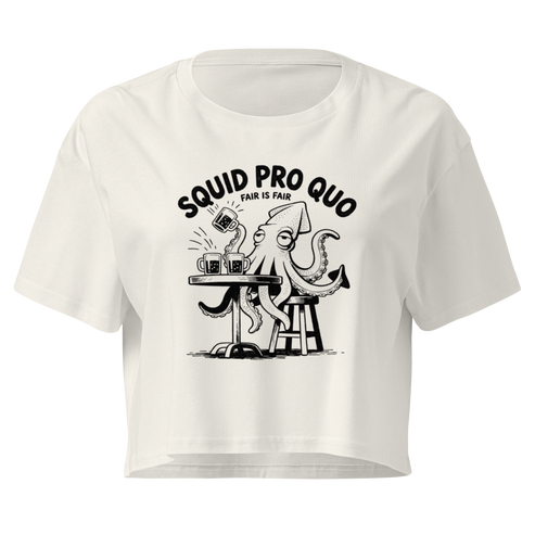 Squid Pro Quo Relaxed Crop Top