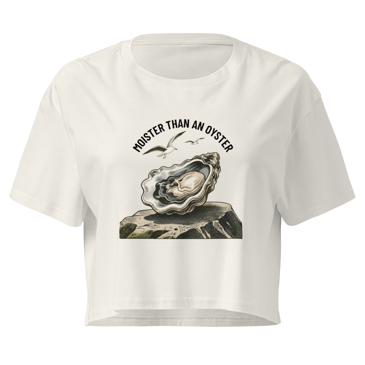 Moister Than an Oyster Relaxed Crop Top