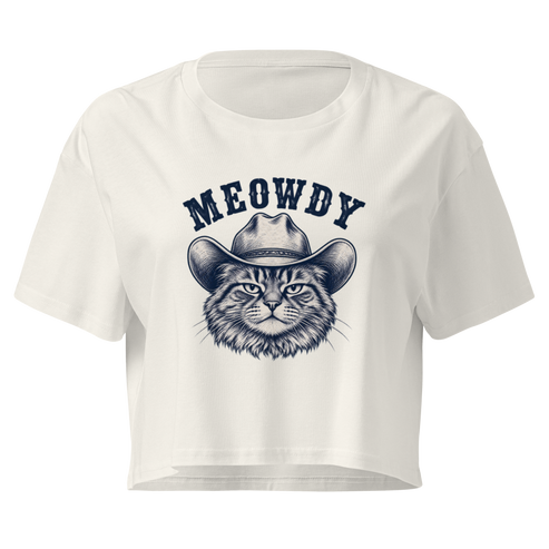 Meowdy Relaxed Crop Top