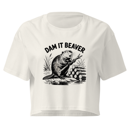Dam It Beaver Relaxed Crop Top