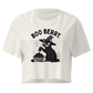 Boo Berry Crop Top in Ecru, front