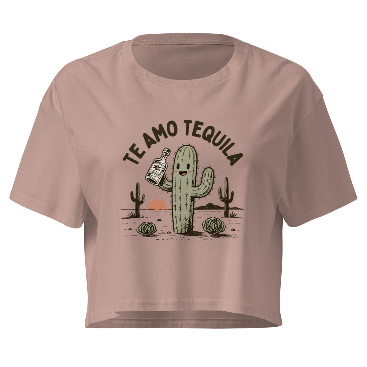 Te Amo Tequila Relaxed Crop Top