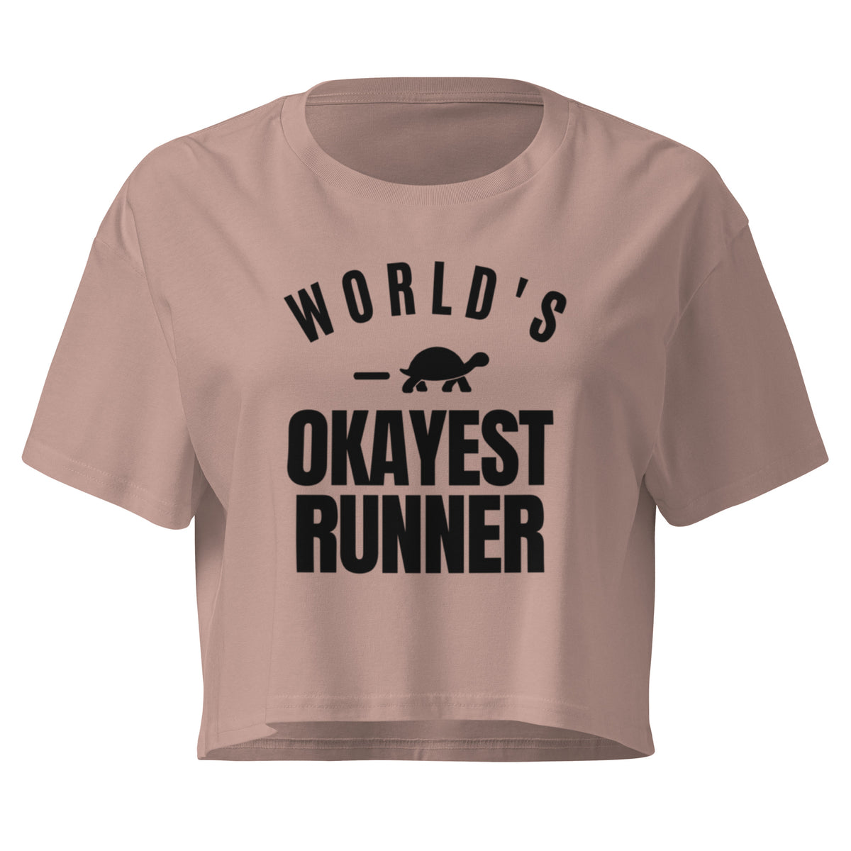 World's Okayest Runner Relaxed Crop Top