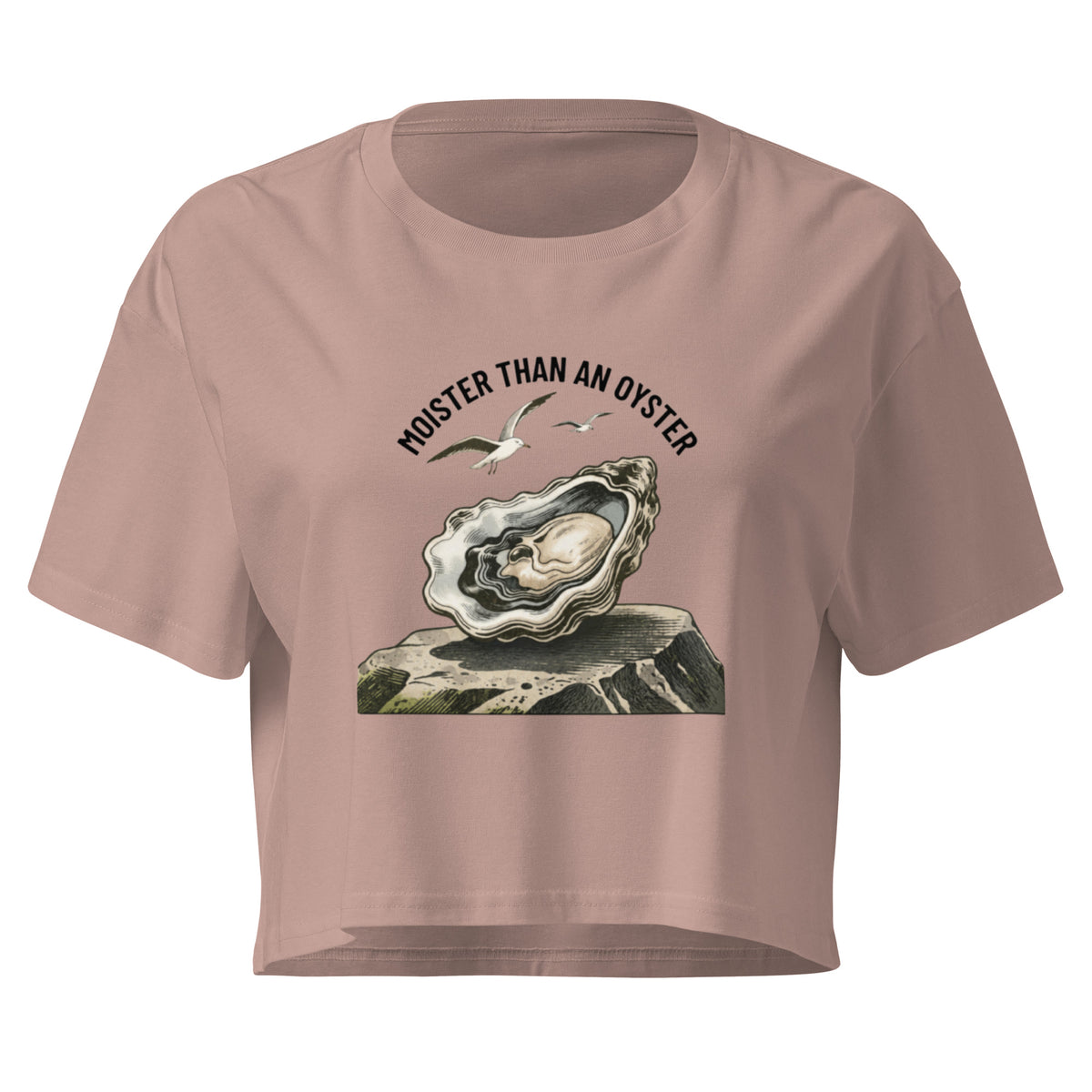 Moister Than an Oyster Relaxed Crop Top