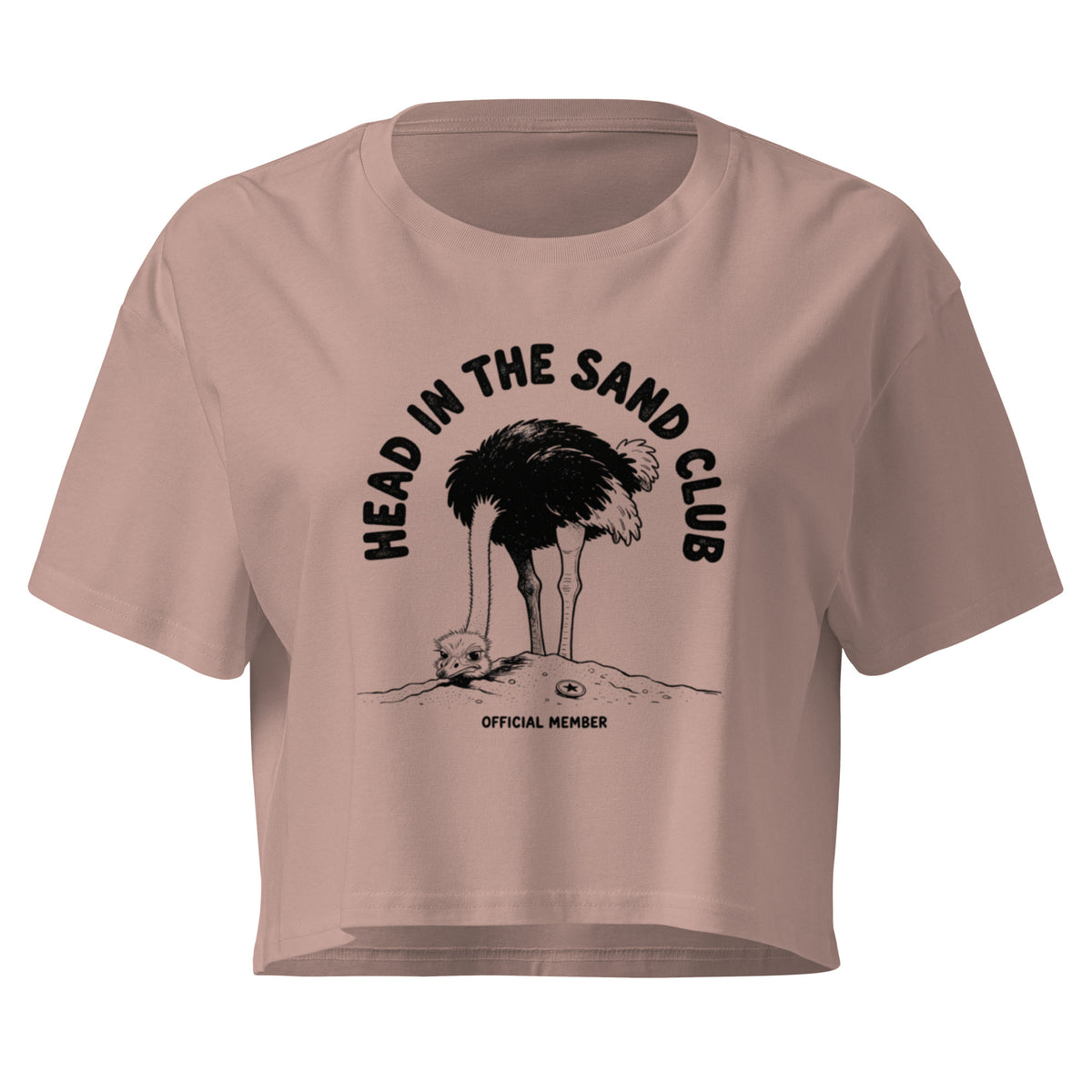 Head in the Sand Club Relaxed Crop Top