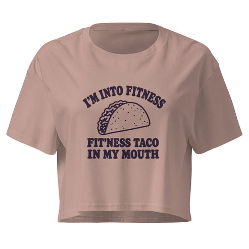 Fit’ness Taco in My Mouth Relaxed Crop Top