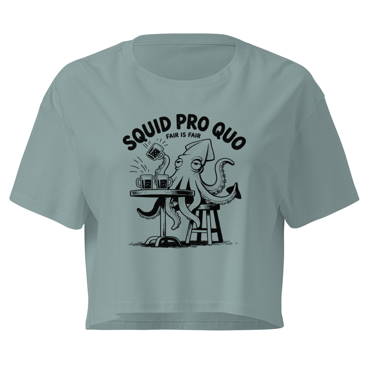 Squid Pro Quo Relaxed Crop Top