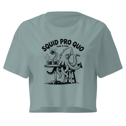 Squid Pro Quo Relaxed Crop Top