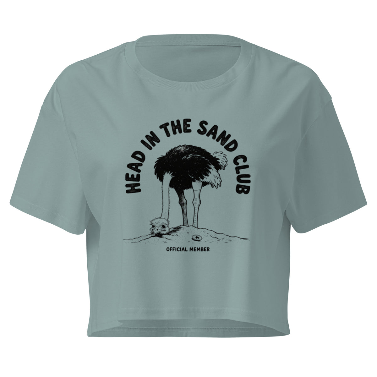Head in the Sand Club Relaxed Crop Top