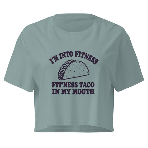 Fit’ness Taco in My Mouth Relaxed Crop Top