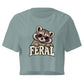Feral Raccoon Relaxed Crop Top