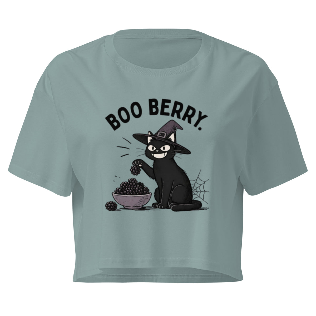 Boo Berry Crop Top in Mineral, front