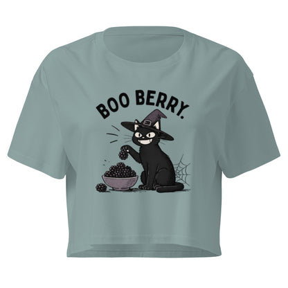 Boo Berry Crop Top in Mineral, front