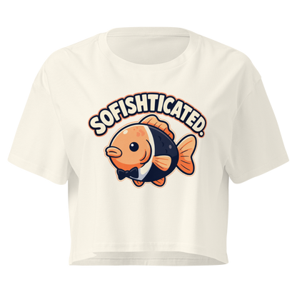 Sofishticated Relaxed Crop Top - Natural